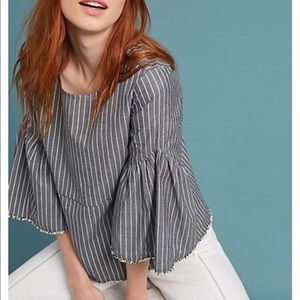 Anthropologie Dolan left coast bell sleeve top
